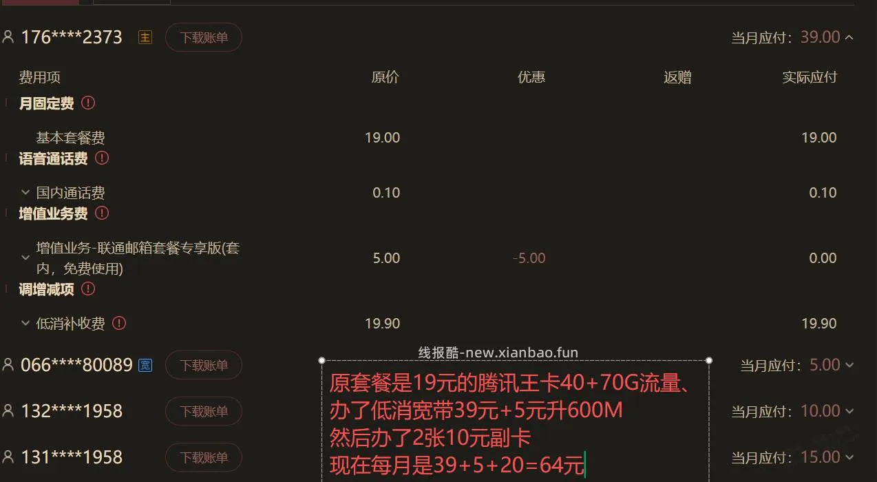 求助：每月64元的套餐，请问如何优惠下，感觉有点贵 - 线报酷