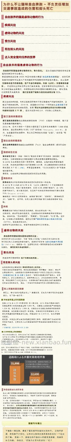 【科普】日本养猫科普网站关于为什么不能散养的文章 - 线报酷
