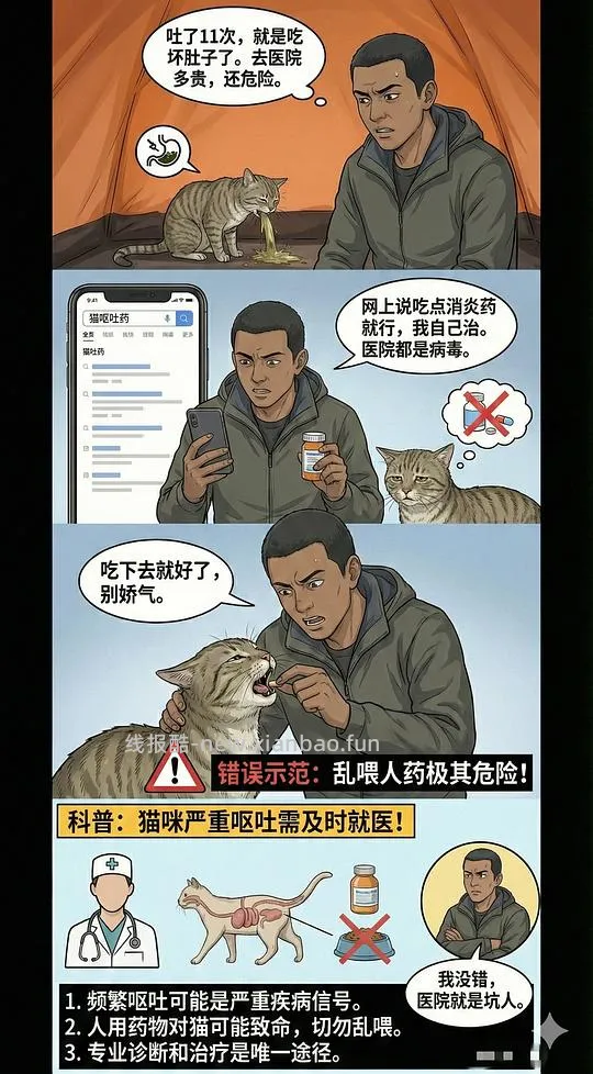 讨论/【科普】养猫科普漫画，不定期更新中（2.10 更新封窗、新手养猫误区科普） - 线报酷