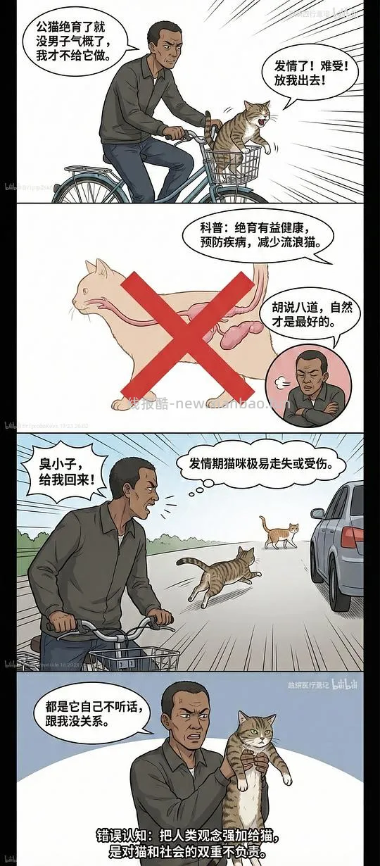 讨论/【科普】养猫科普漫画，不定期更新中（2.10 更新封窗、新手养猫误区科普） - 线报酷