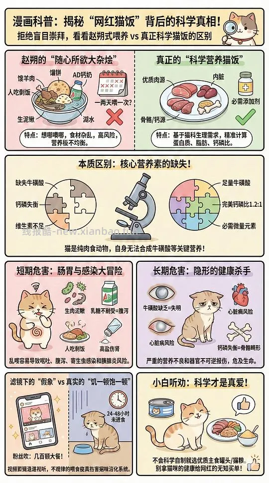 讨论/【科普】养猫科普漫画，不定期更新中（2.10 更新封窗、新手养猫误区科普） - 线报酷