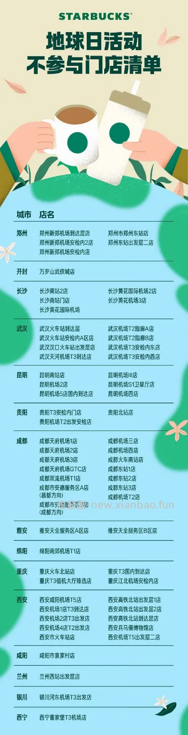 预告，星巴克地球日自带杯免费喝咖啡又要有了 - 线报酷